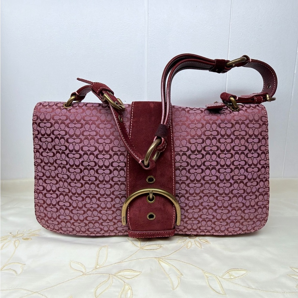 Coach Soho Signature Buckle Flap Shoulder Bag
